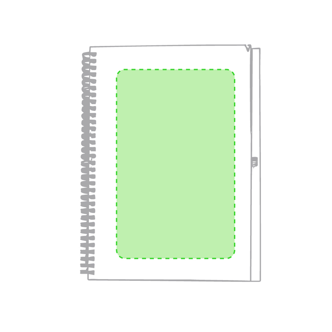En la portada de la libreta